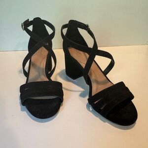 Beautiful black suede Cole Haan sandals. Size 7.5